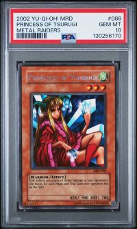 PSA 10 - Yu-Gi-Oh Card - MRD-086 - PRINCESS OF TSURUGI (rare) - GEM MINT