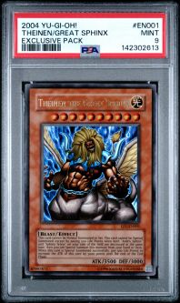PSA 9 - Yu-Gi-Oh Card - EP1-EN001 - THEINEN THE GREAT SPHINX (ultra rare holo) - MINT