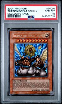 PSA 10 - Yu-Gi-Oh Card - EP1-EN001 - THEINEN THE GREAT SPHINX (ultra rare holo) - GEM MINT
