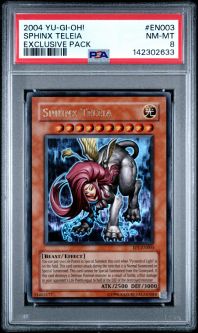 PSA 8 - Yu-Gi-Oh Card - EP1-EN003 - SPHINX TELEIA (ultra rare holo) - NM-MT