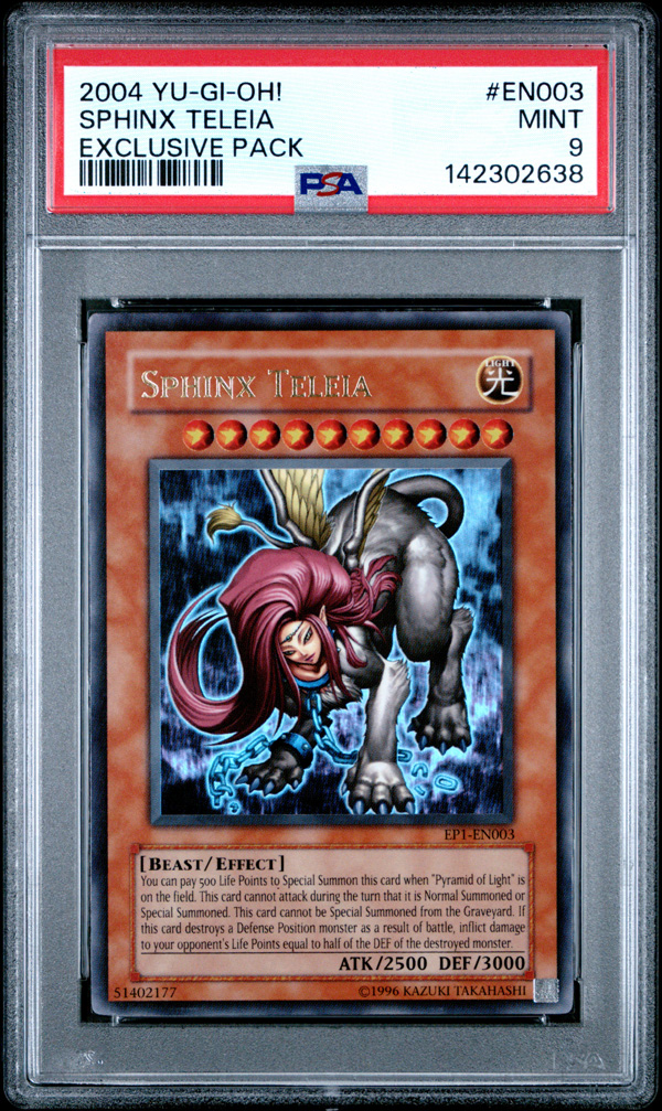 Spinx Teleia PSA 9 - Yu-Gi-Oh Card - EP1-EN003 - SPHINX TELEIA (ultra rare holo ...