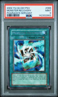 PSA 9 - Yu-Gi-Oh Card - PSV-066 - MONSTER RECOVERY (rare) - MINT