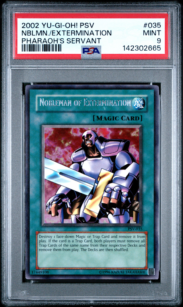 PSA 9 - Yu-Gi-Oh Card - PSV-035 - NOBLEMAN of EXTERMINATION (rare