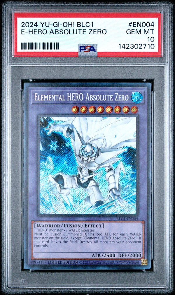 PSA 10 - Yu-Gi-Oh Card - BLC1-EN004 - ELEMENTAL HERO ABSOLUTE ZERO