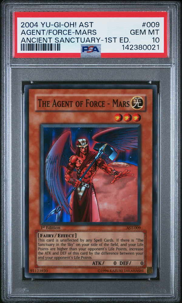 PSA 10 - Yu-Gi-Oh Card - AST-009 - THE AGENT OF FORCE - MARS (super ...