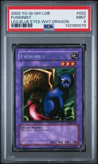 PSA 9 - Yu-Gi-Oh Card - LOB-022 - FUSIONIST (rare) - MINT