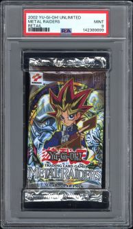 PSA 9 - Yu-Gi-Oh Cards - Metal Raiders - Booster Pack - MINT