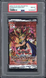 PSA 8 - Yu-Gi-Oh Cards - Pharaoh's Servant - Booster Pack - NM-MT