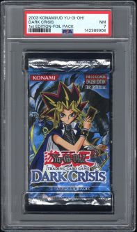 PSA 7 - Yu-Gi-Oh Cards - Dark Crisis - Booster Pack [1st Edition] - NM