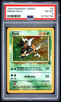 PSA 6 - Pokemon Card - Jungle 9/64 - PINSIR (holo-foil) - EX-MT