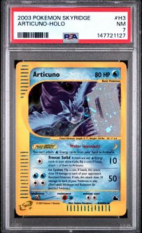 PSA 7 - Pokemon Card - Skyridge H3/H32 - ARTICUNO (holo-foil) - NM