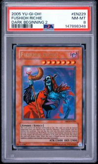 PSA 8 - Yu-Gi-Oh Card - DB2-EN229 - FUSHIOH RICHIE (ultra rare holo) -NM-MT