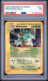 PSA 7 - Pokemon Card - Skyridge H21/H32 - NIDOQUEEN (holo-foil) - NM