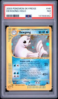 PSA 7 - Pokemon Card - Skyridge H6/H32 - DEWGONG (holo-foil) - NM