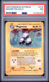 PSA 7 - Pokemon Card - Skyridge H18/H32 - MAGNETON (holo-foil) - NM
