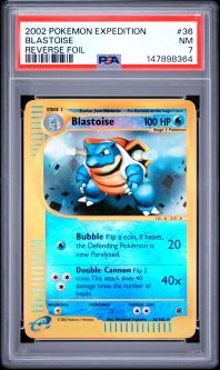 PSA 7 - Pokemon Card - Expedition 36/165 - BLASTOISE (reverse holo) - NM