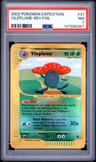 PSA 7 - Pokemon Card - Expedition 31/165 - VILEPLUME (reverse holo) - NM