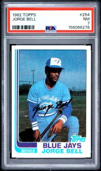 PSA 7 - JORGE BELL - 1982 Topps Baseball #254 - Rookie RC - NM