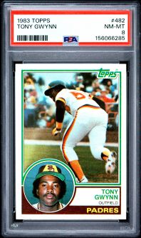 PSA 8 - TONY GWYNN - 1983 Topps Baseball #482 - Rookie RC - NM-MT