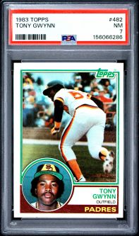 PSA 7 - TONY GWYNN - 1983 Topps Baseball #482 - Rookie RC - NM