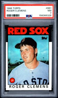 PSA 7 - ROGER CLEMENS - 1986 Topps Baseball #661 - NM