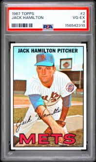 PSA 4 - JACK HAMILTON - 1967 Topps Baseball #2 - VG-EX