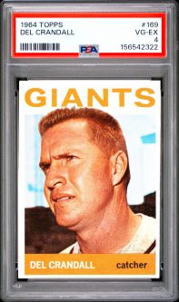 PSA 4 - DEL CRANDALL - 1964 Topps Baseball #169 - VG-EX