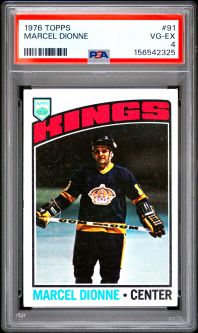 PSA 4 - MARCEL DIONNE - 1976 Topps Hockey #91 - VG-EX