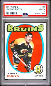 PSA 4 - JOHNNY BUCYK - 1971 Topps Hockey #35 - VG-EX