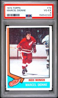 PSA 4 - MARCEL DIONNE - 1974 Topps Hockey #72 - VG-EX
