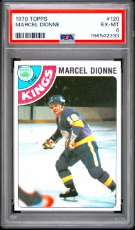 PSA 6 - MARCEL DIONNE - 1978 Topps Hockey #120 - EX-MT