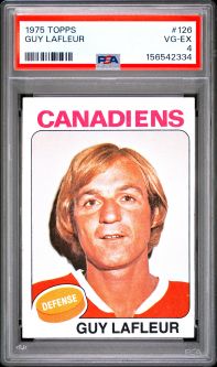 PSA 4 - GUY LAFLEUR - 1975 Topps Hockey #126 - VG-EX