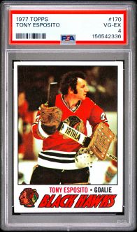 PSA 4 - TONY ESPOSITO - 1977 Topps Hockey #170 - VG-EX