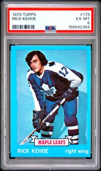 PSA 6 - RICK KEHOE - 1973 Topps Hockey #179 - EX-MT