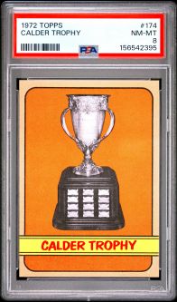 PSA 8 - CALDER TROPHY - 1972 Topps Hockey #174 - NM-MT