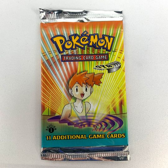 Pokemon Wotc Factory Sealed Unweighted Gym Heroes Booster Pack