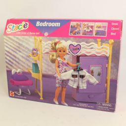 Mattel - Barbie Doll - 1996 Stacie Bedroom Set *NON-MINT BOX*
