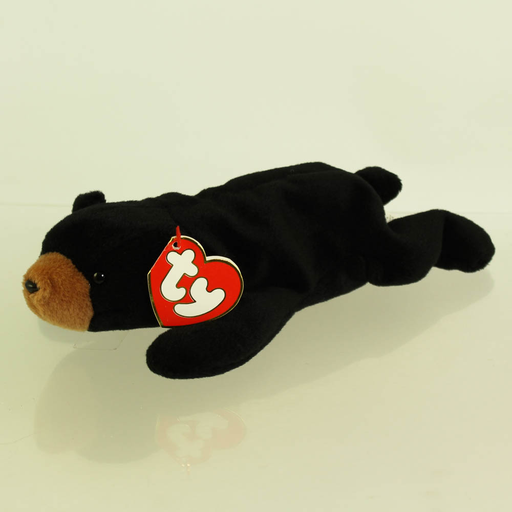TY Beanie Baby - BLACKIE the Bear (3rd Gen Hang Tag - MWMTs)