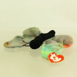 TY Beanie Baby - FLUTTER the Butterfly (3rd Gen Hang Tag - Creased Tag)