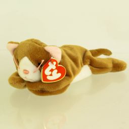 TY Beanie Baby - NIP the Cat (White Face Version) (3rd Gen Hang Tag - MWMTs)