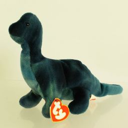 TY Beanie Baby - BRONTY the Dinosaur (3rd Gen Hang Tag - MWMTs)