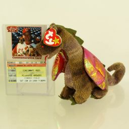 TY Beanie Baby - SCORCH the Dragon (w/ Commemorative Event Card - 6/19/99)