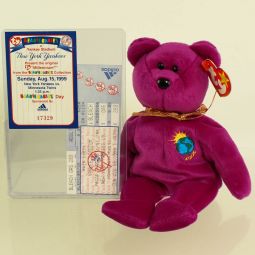 TY Beanie Baby - MILLENNIUM the Bear (w/ Commemorative Event Card - 8/15/99)