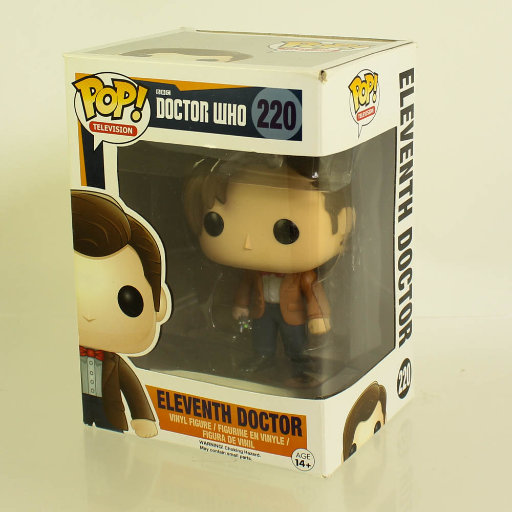 Funko POP! Television - Doctor Who Vinyl Figure - ELEVENTH DOCTOR (11th) #220 *NON-MINT BOX*: BBToyStore.com - Plush, Trading Cards, Action Figures & Games online retail store shop sale