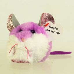 TY Puffies - COLBY the Purple Mouse (3 inch) (w/ SAMPLE SHOW TAG)