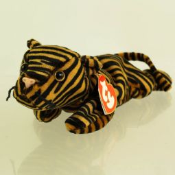 TY Beanie Baby - STRIPES the Tiger (Dark Version) (3rd Gen Hang Tag - MWMTs)