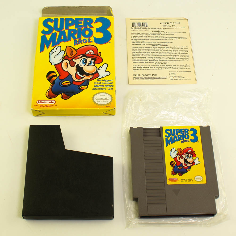Nintendo (NES) Game - MARIO BROS 3 (Complete) *NM BOX*: BBToyStore.com - Toys, Plush, Trading Action Figures & Games online retail shop sale