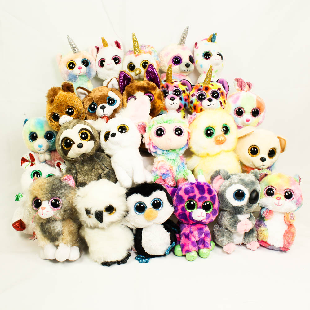 TY Beanie Boos Lot of 24 (Smootches Harmonie Waddles Bloomy Cherie