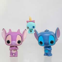 Funko POP! Disney Lilo & Stitch Vinyl Figures 3-Pack - STITCH, SCRUMP, & ANGEL *LOOSE - NM*