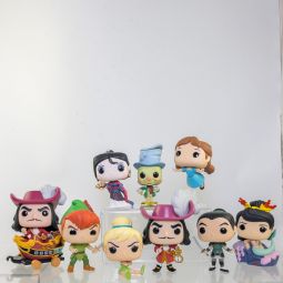 Lot of 9 Disney Funko POP! Vinyl Figures - MULAN & PETER PAN *LOOSE - NM*